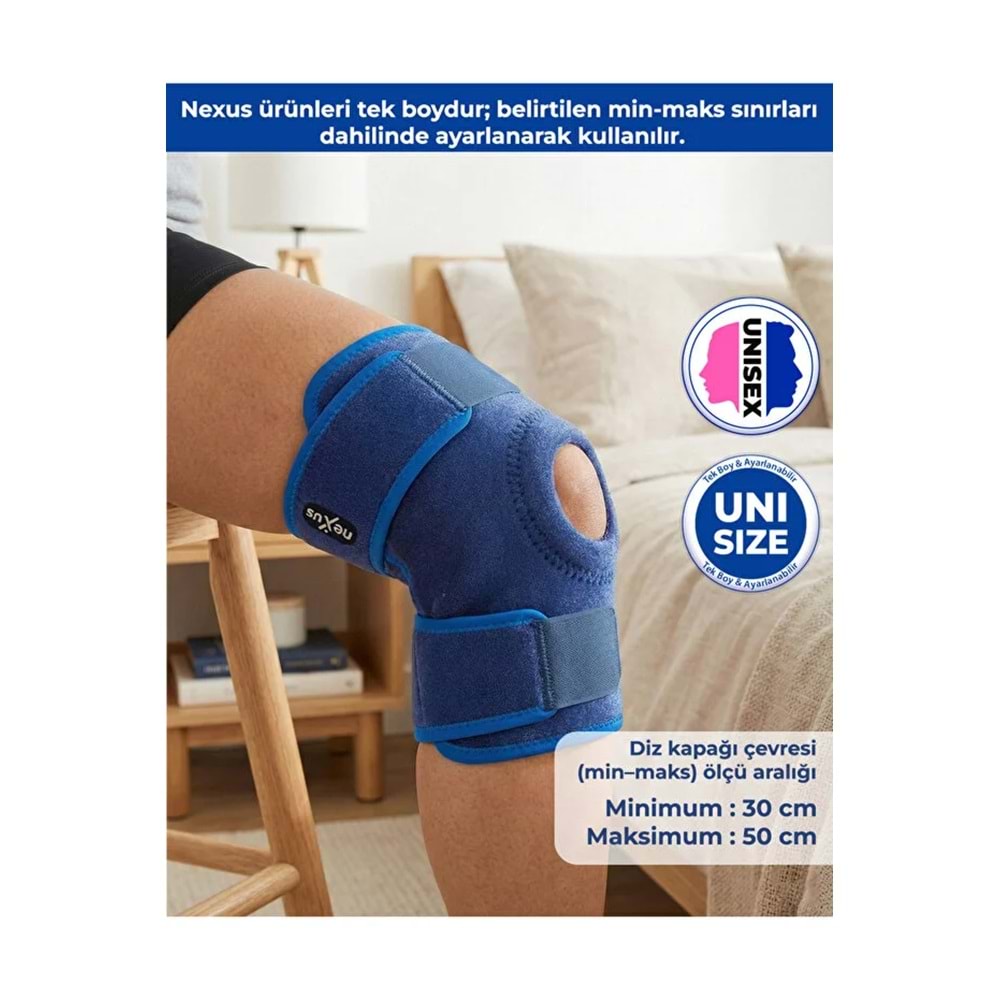 Variteks Nexus 885 Patella Destekli Dizlik İç Dış Bağ Koruyucu Sporcu Dizliği
