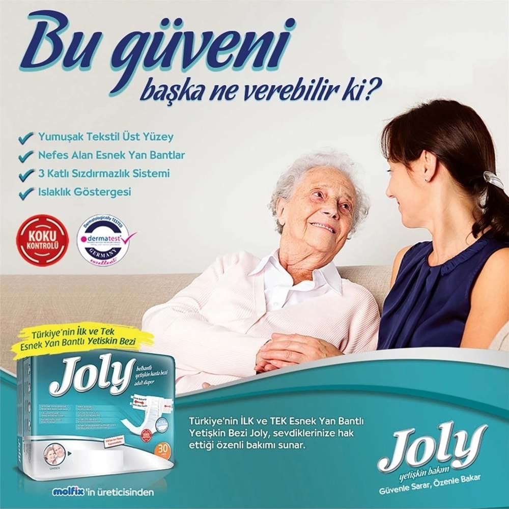 Joly Belbantlı Yetişkin Hasta Bezi Adult Diaper 30 Adet Large - Pendik Deva Medikal