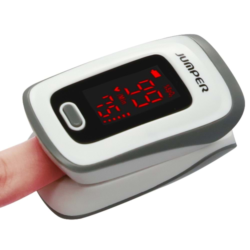 Jumper Pulse Oximeter Parmaktan Nabız ve Oksijen Ölçer Taşınabilir Oksimetre