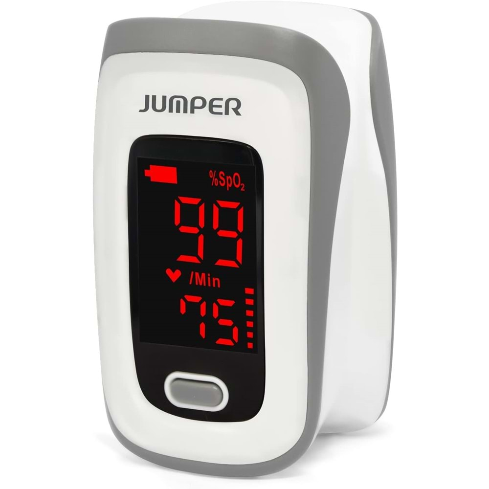 Jumper Pulse Oximeter Parmaktan Nabız ve Oksijen Ölçer Taşınabilir Oksimetre