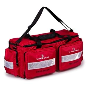 Büyük Boy Profesyonel İlk Yardım Çantası Acil Müdahale Çantası Ambulans Att Travma Asm Çantası Kırmızı