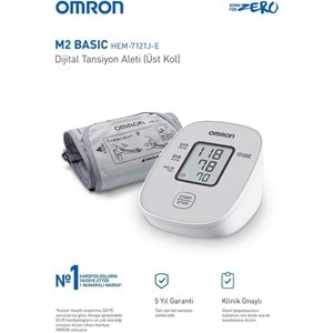 Omron M2 Basic HEM-7121J-E Üst Koldan Ölçer Dijital Tansiyon Aleti